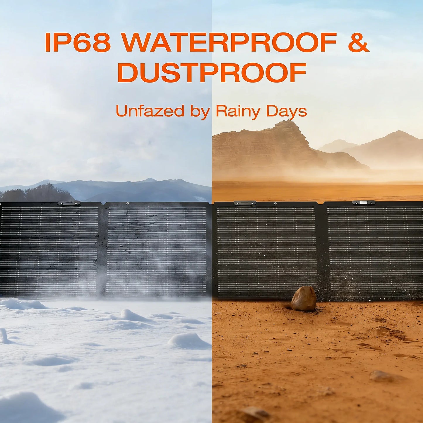 220 Watt Portable Solar Panel, 25% High Conversion Efficiency N-Type Solar Cell