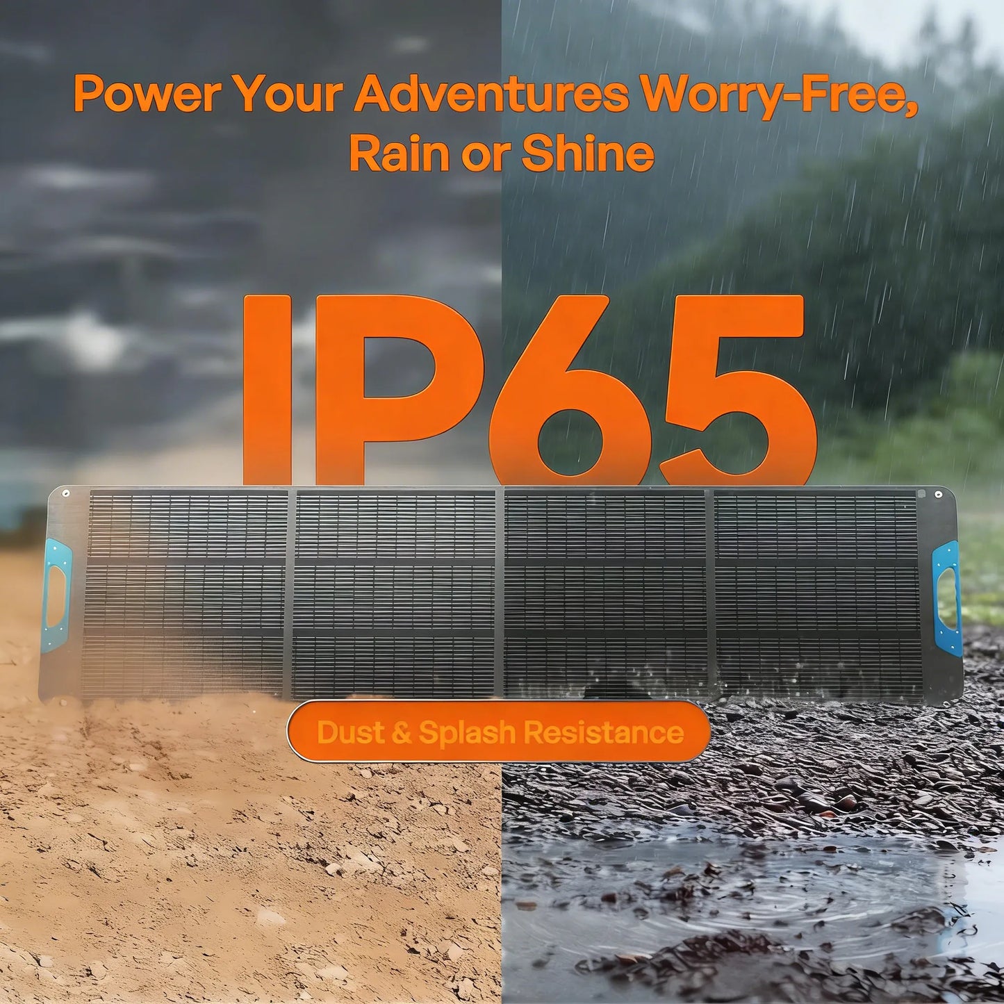 200W Portable Solar Panel, IP65 Waterproof Foldable Solar Panel Power Backup, Solar Charger for Power Station RV Camping Off Grid